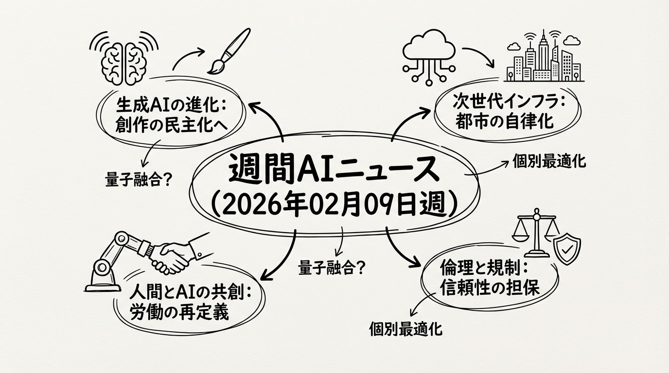 週間AIニュース（2026年02月09日週）- GPT-5.3登場とEU AI法施行の衝撃のイメージ