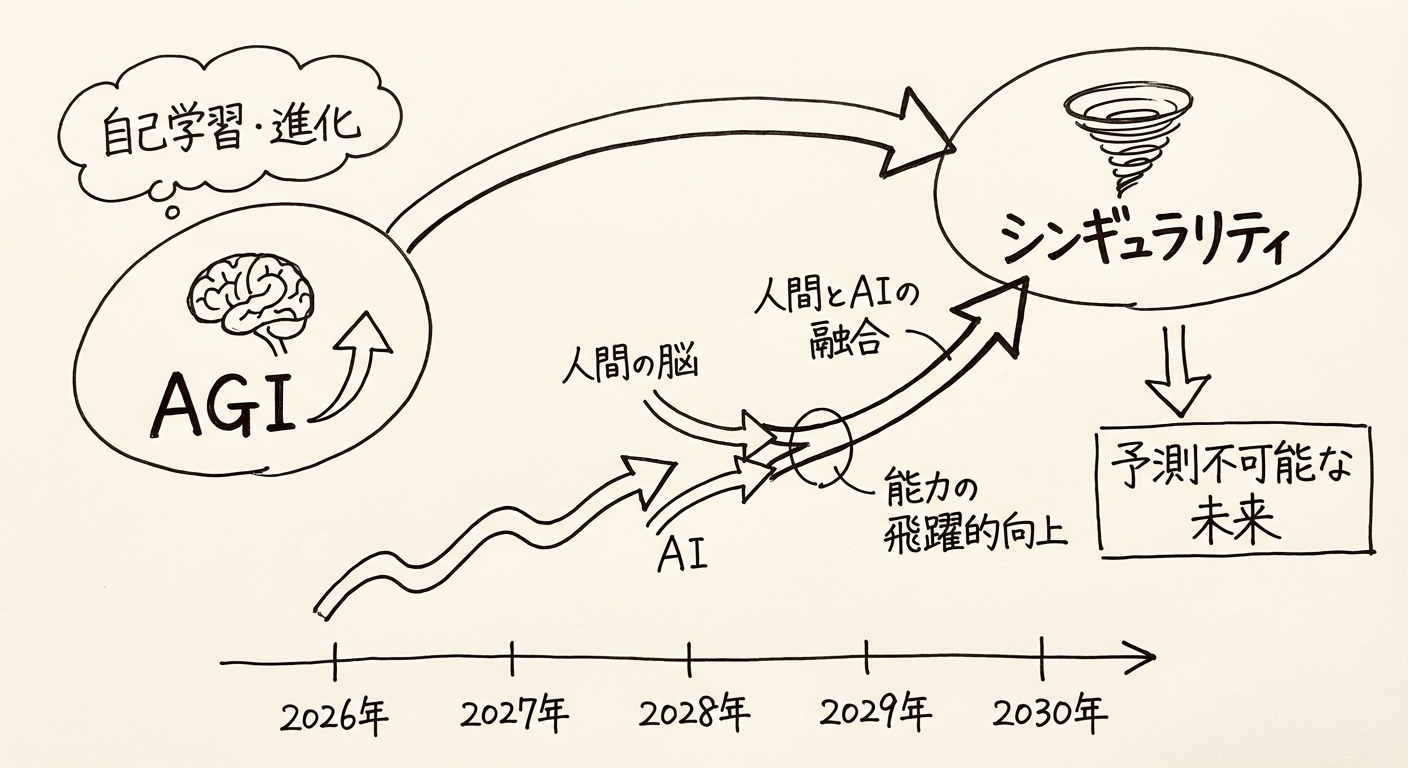 AIシンギュラリティのイメージ