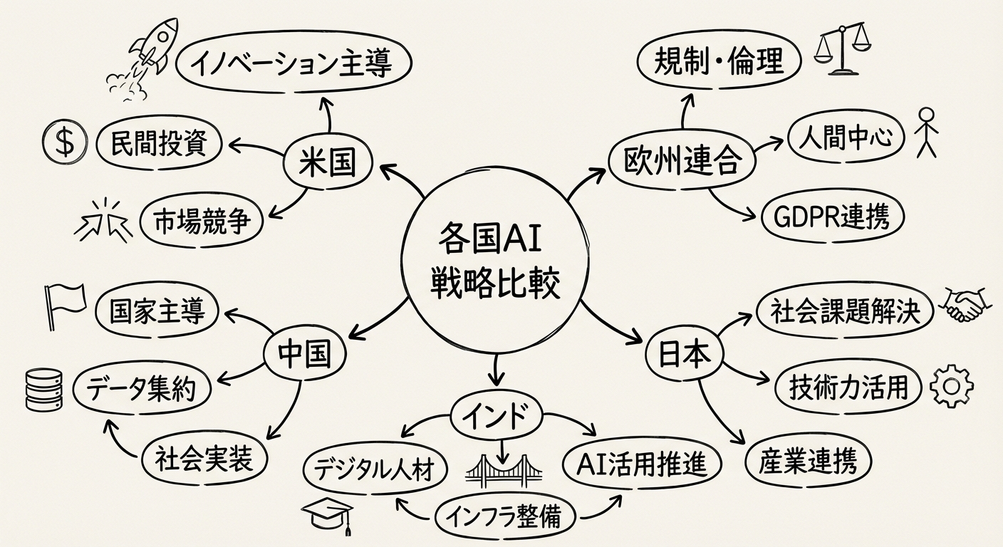 各国AI戦略比較