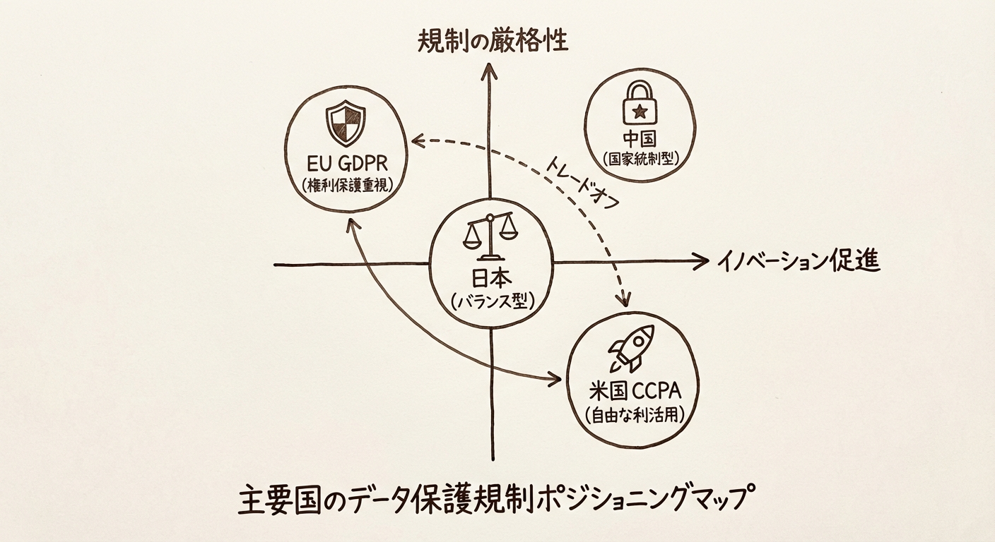 各国のデータ保護規制の比較