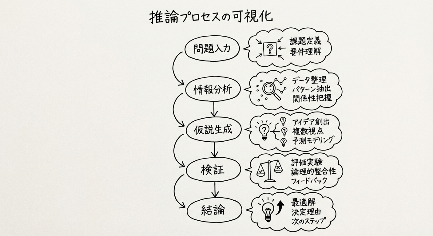 GPT-5.4 Thinkingの推論プロセス可視化