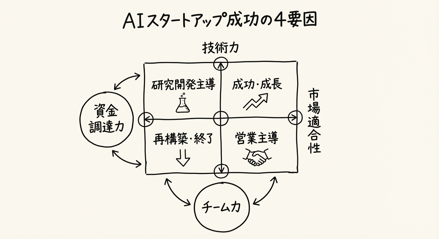 AIスタートアップ成功の4要因
