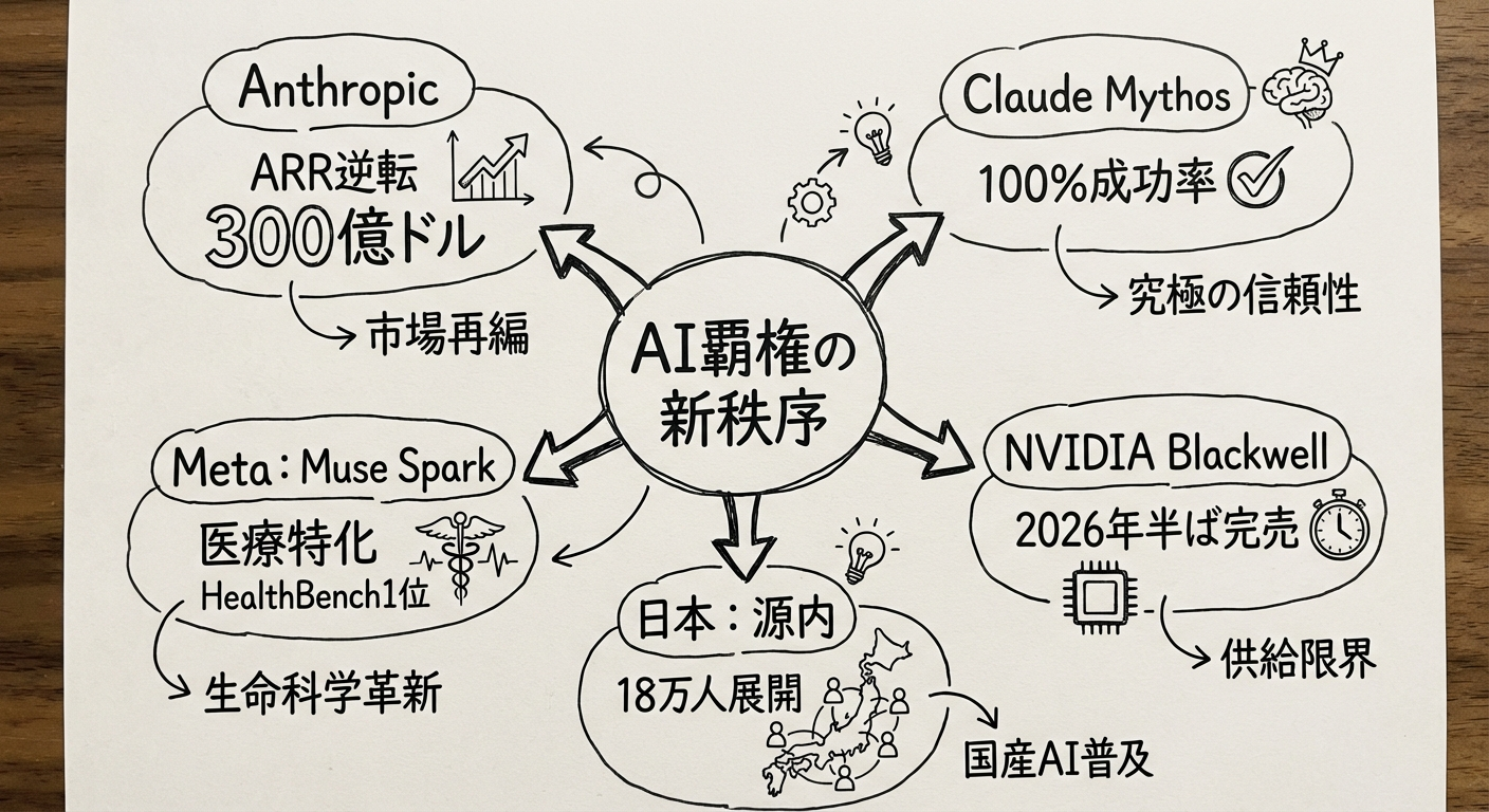 2026年4月13日週のAI業界主要ニュース概要