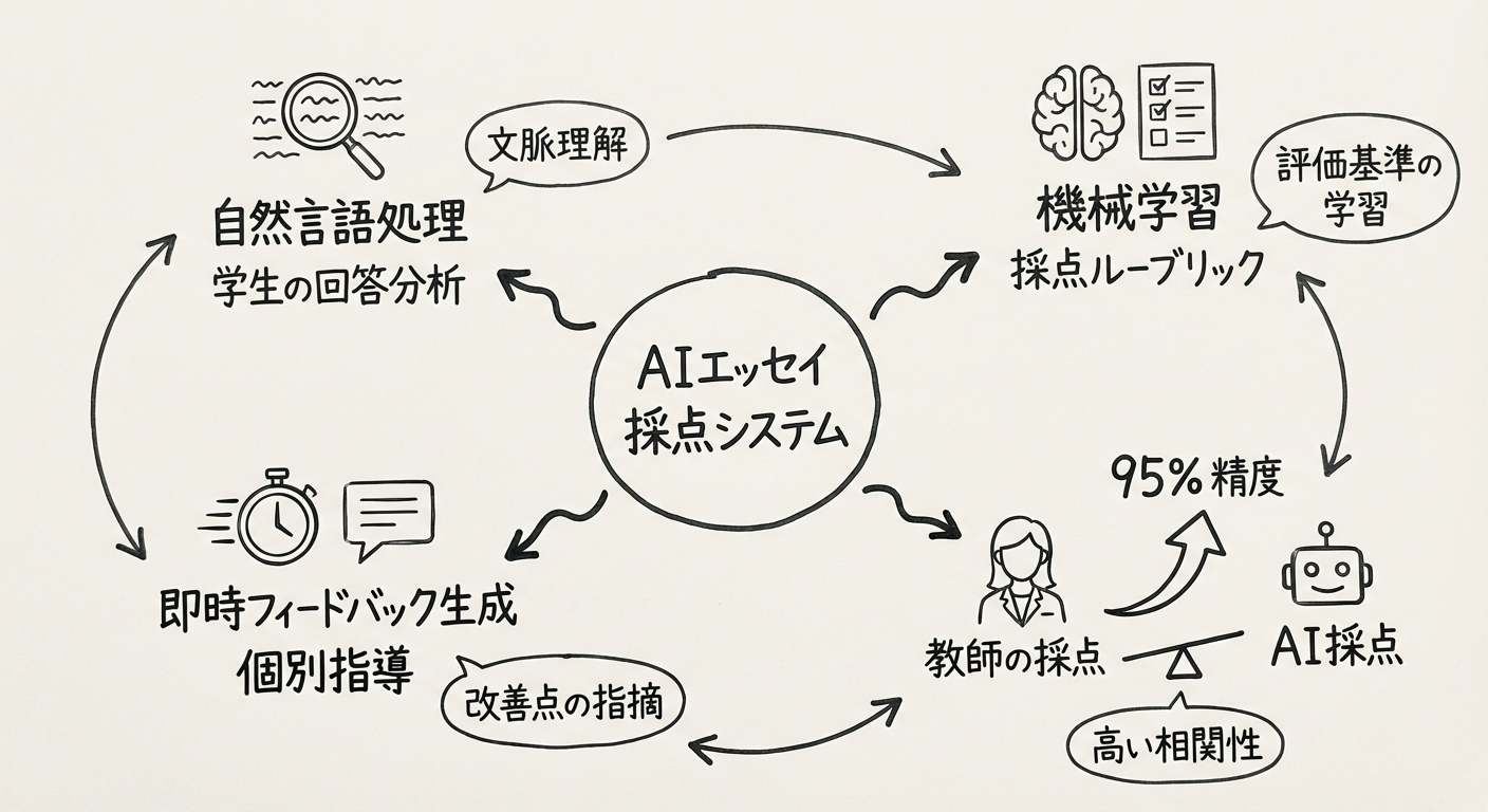 AI自動採点システムの仕組み