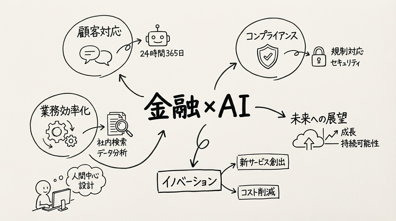 金融機関向けAIチャットボット導入事例のイメージ
